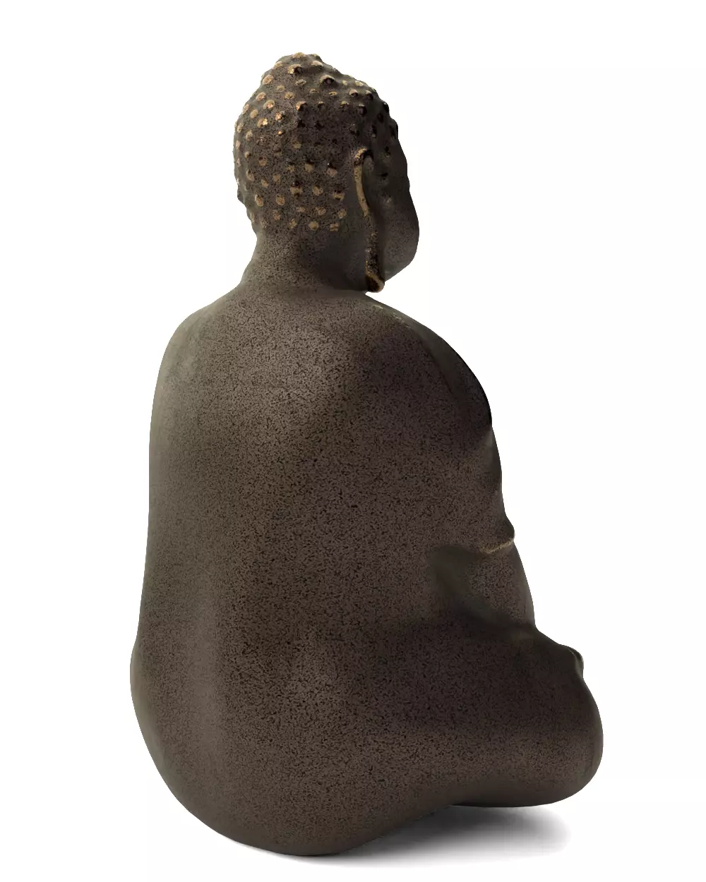 Seated Shakyamuni - Decorative Statue 3D model_6