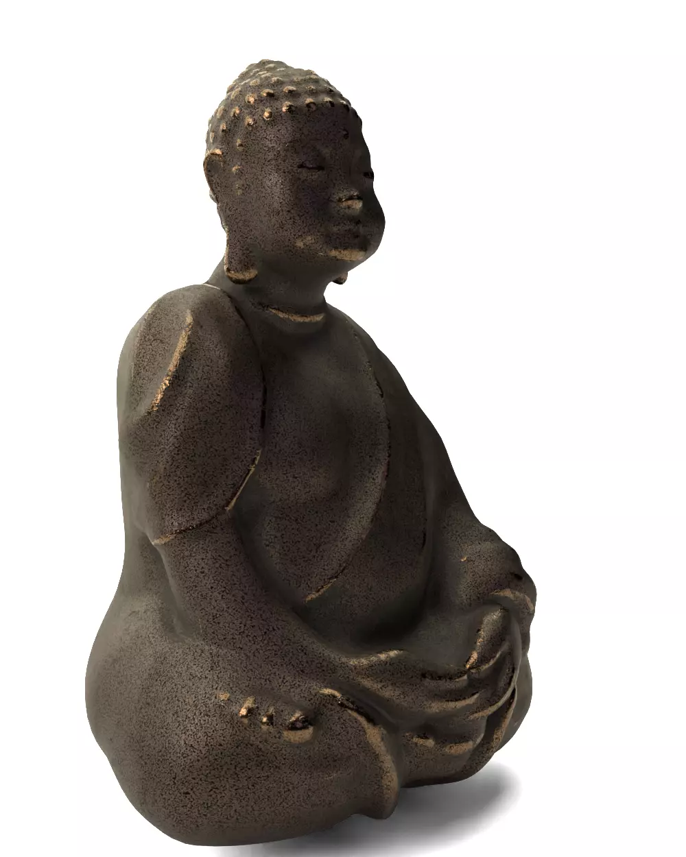 Seated Shakyamuni - Decorative Statue 3D model_8