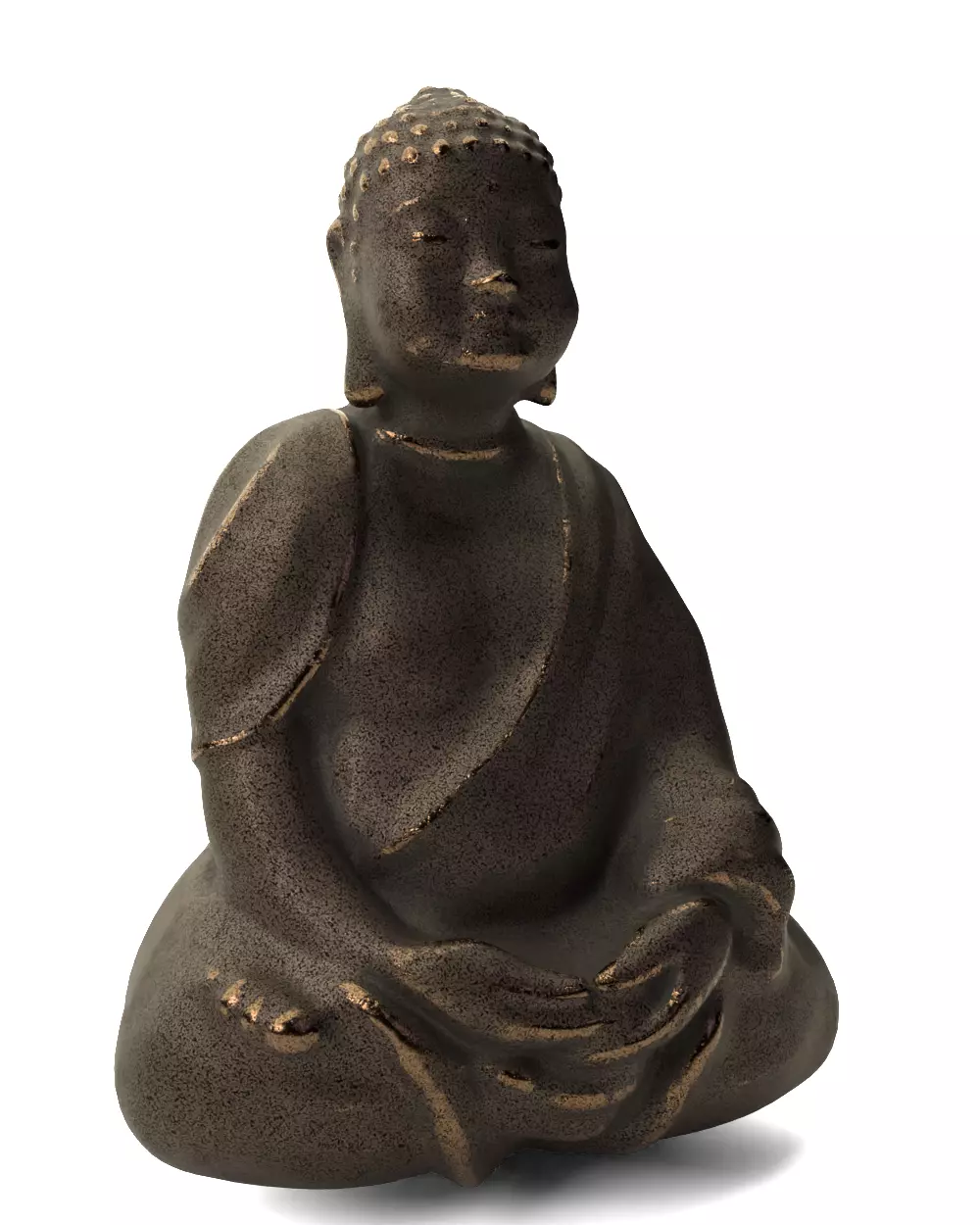 Seated Shakyamuni - Decorative Statue 3D model_9