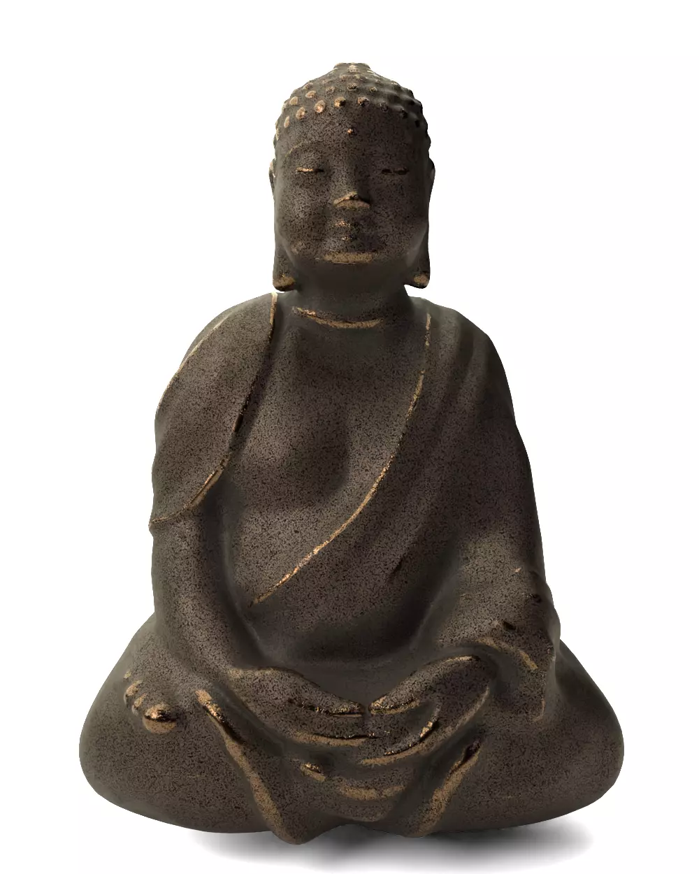 Seated Shakyamuni - Decorative Statue 3D model_0