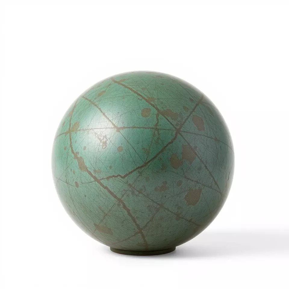 Green Patina Metal Scratched with Oxidation Texture_0