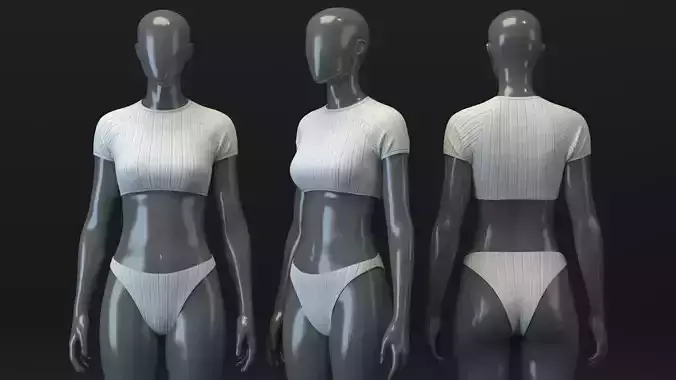 Swim Top and Bottom Set