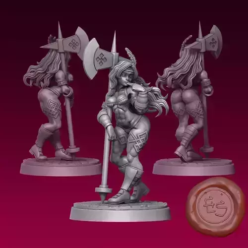 Amazon - Dragons Crown - 32mm Miniature