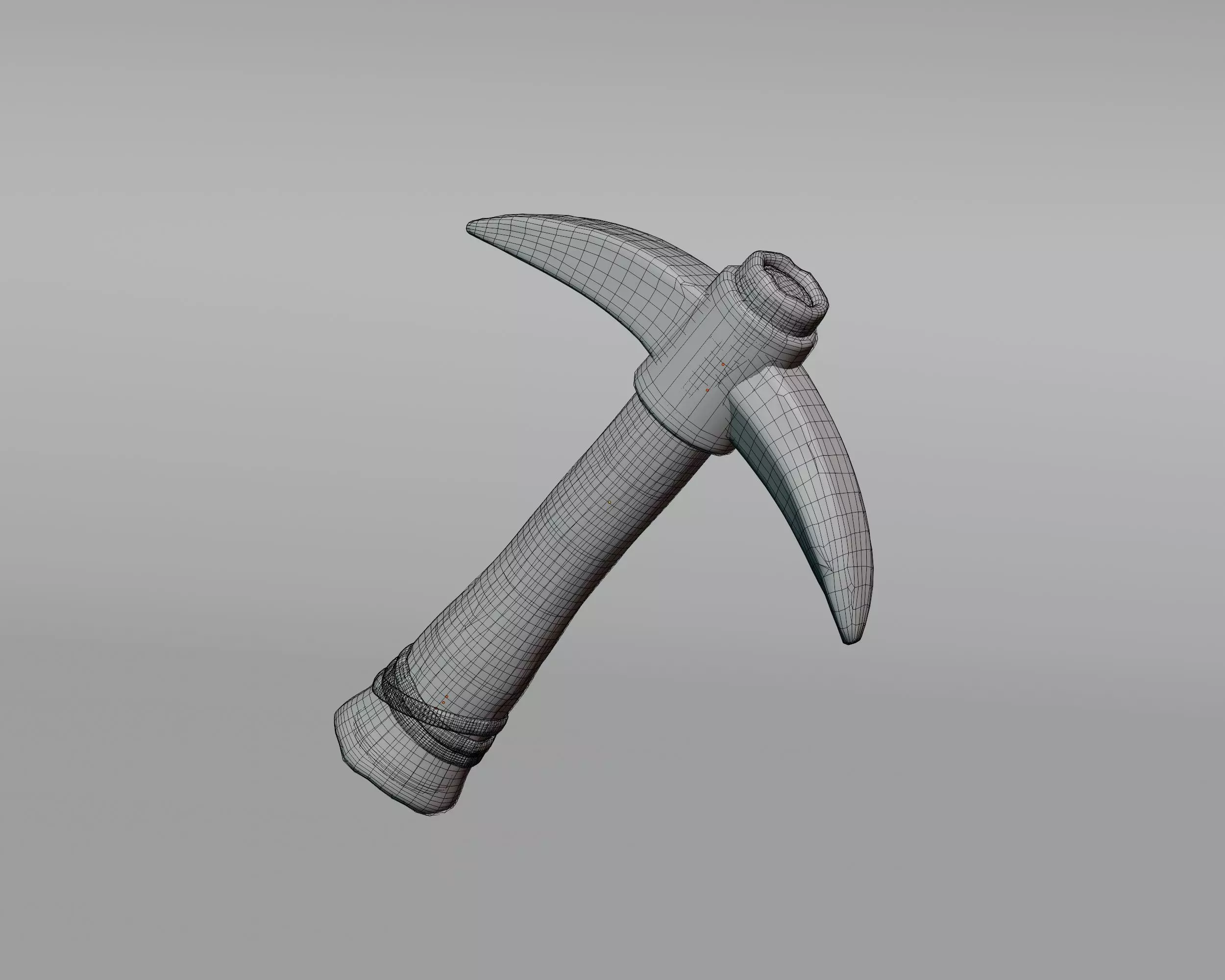 Game Ready Pickaxe Low-poly 3D model_1