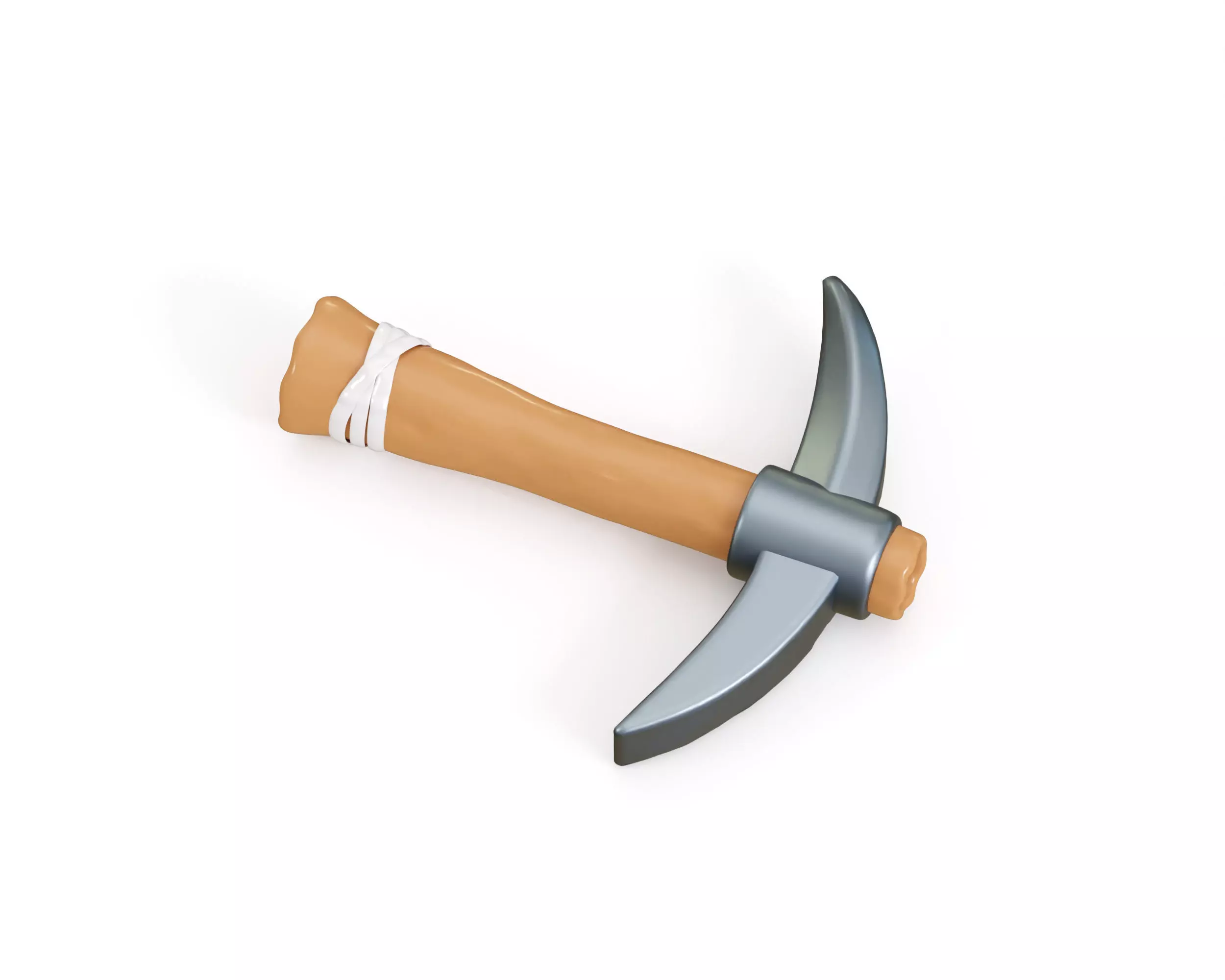 Game Ready Pickaxe Low-poly 3D model_4