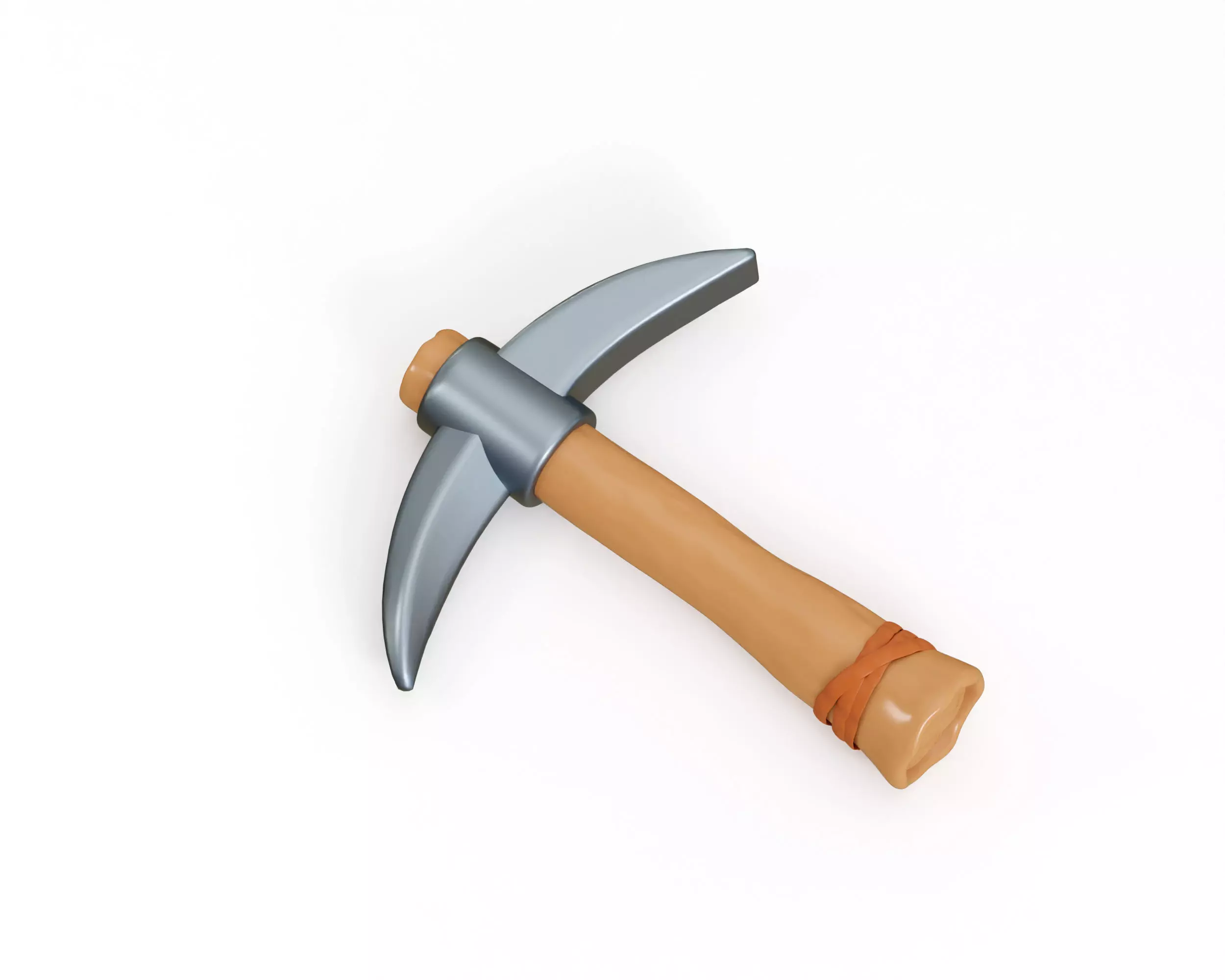 Game Ready Pickaxe Low-poly 3D model_5