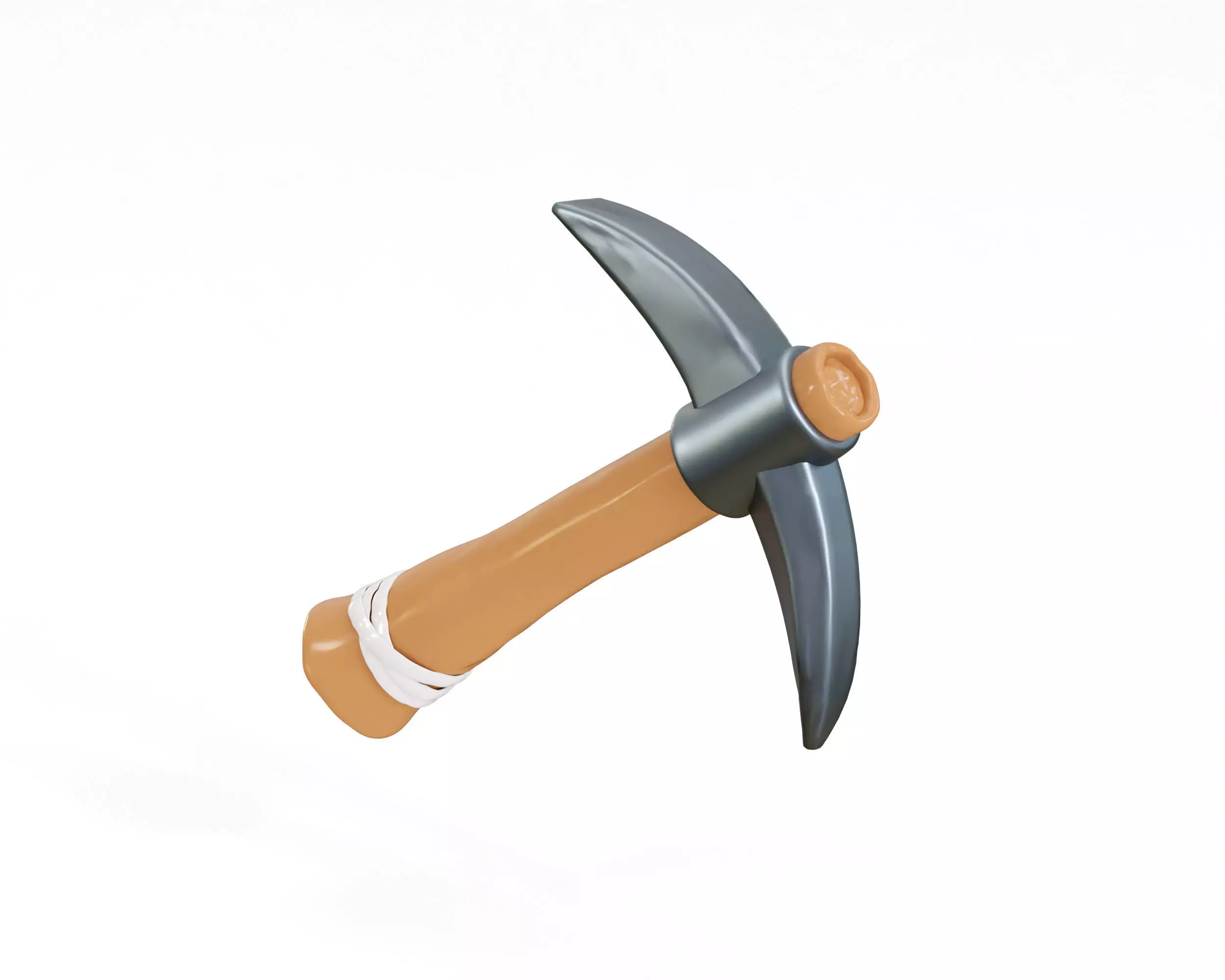 Game Ready Pickaxe Low-poly 3D model_2