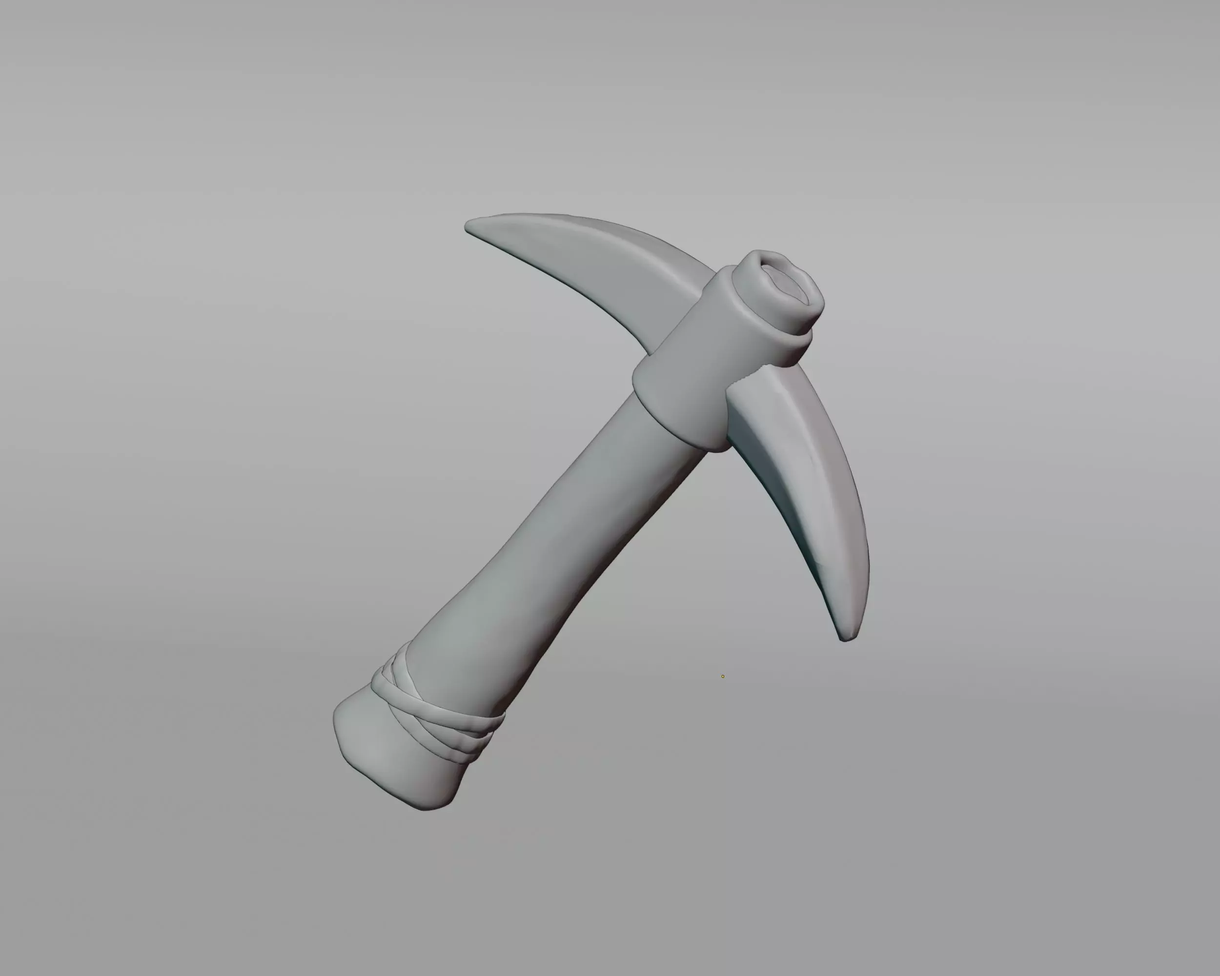 Game Ready Pickaxe Low-poly 3D model_3