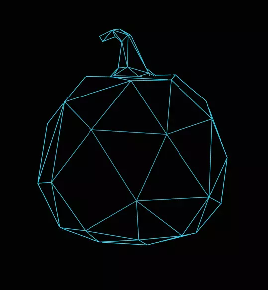 Low Poly Pumpkin with LODs and PBR Textures Low-poly 3D model_7