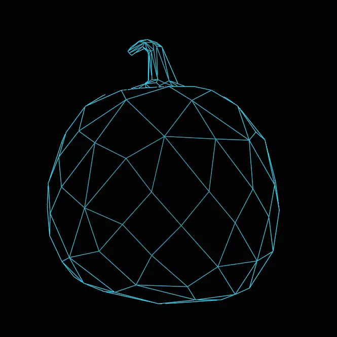 Low Poly Pumpkin with LODs and PBR Textures Low-poly 3D model_6
