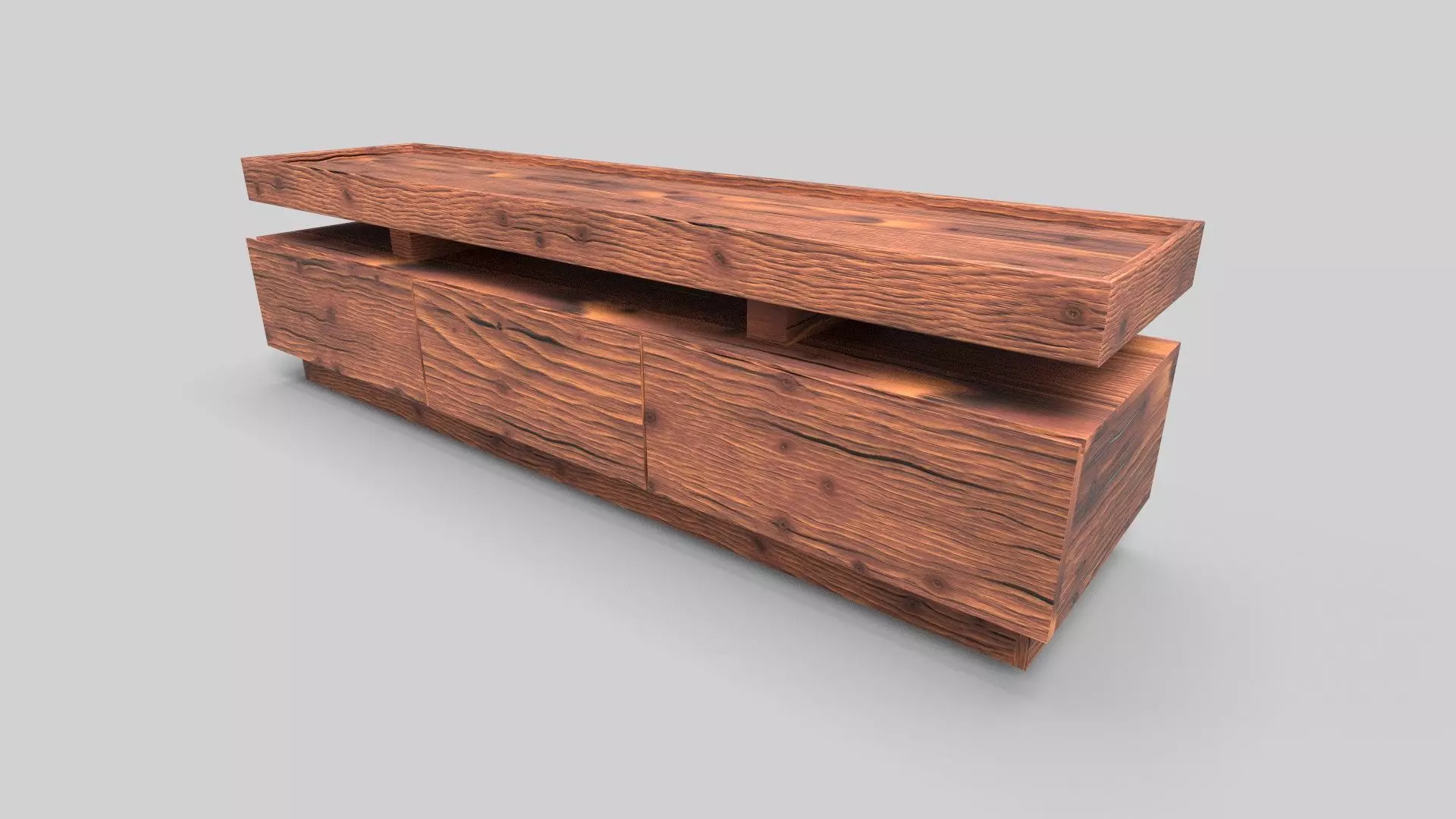 TV Rack CG72 3D model_1
