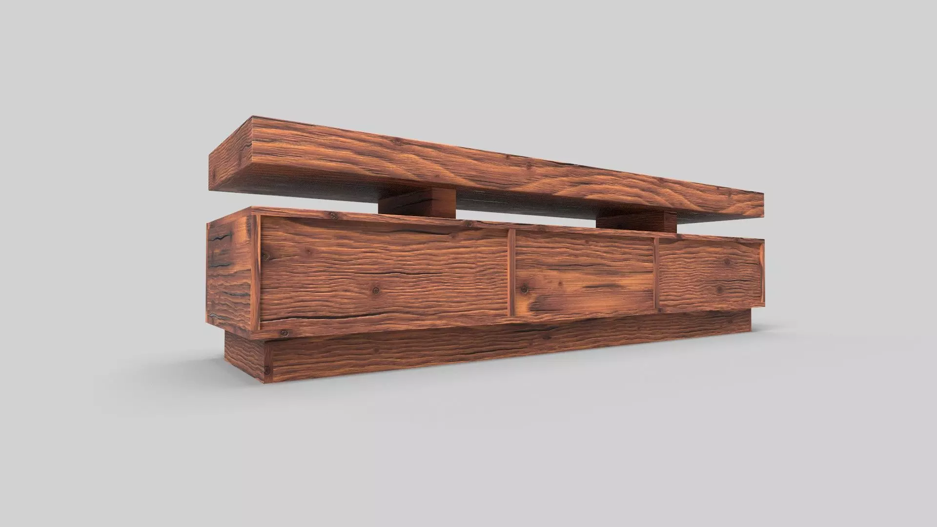 TV Rack CG72 3D model_2