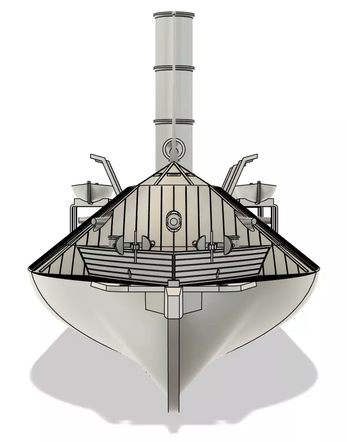 CSS Virginia RC Model 1-72 3D print model_1