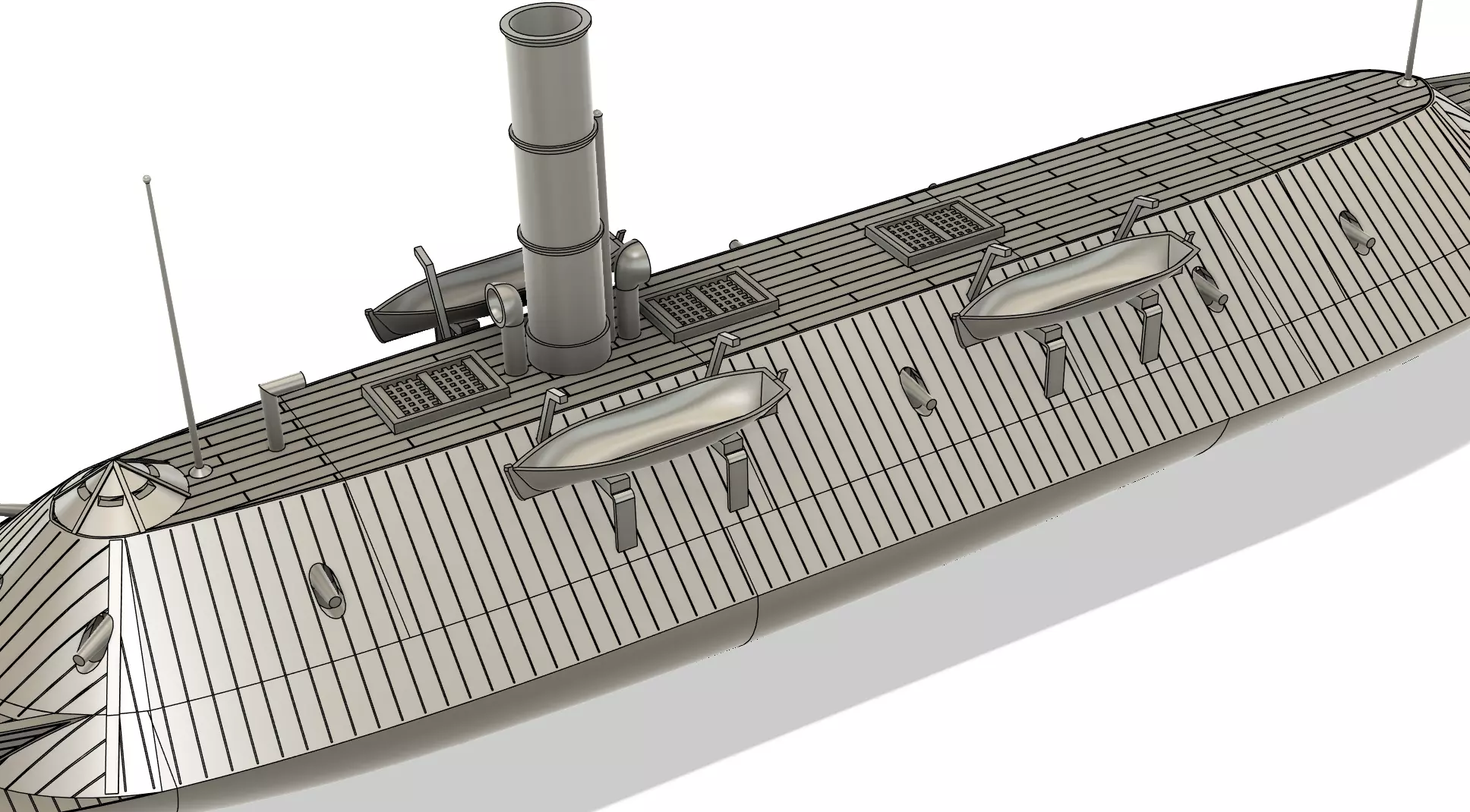 CSS Virginia RC Model 1-72 3D print model_7