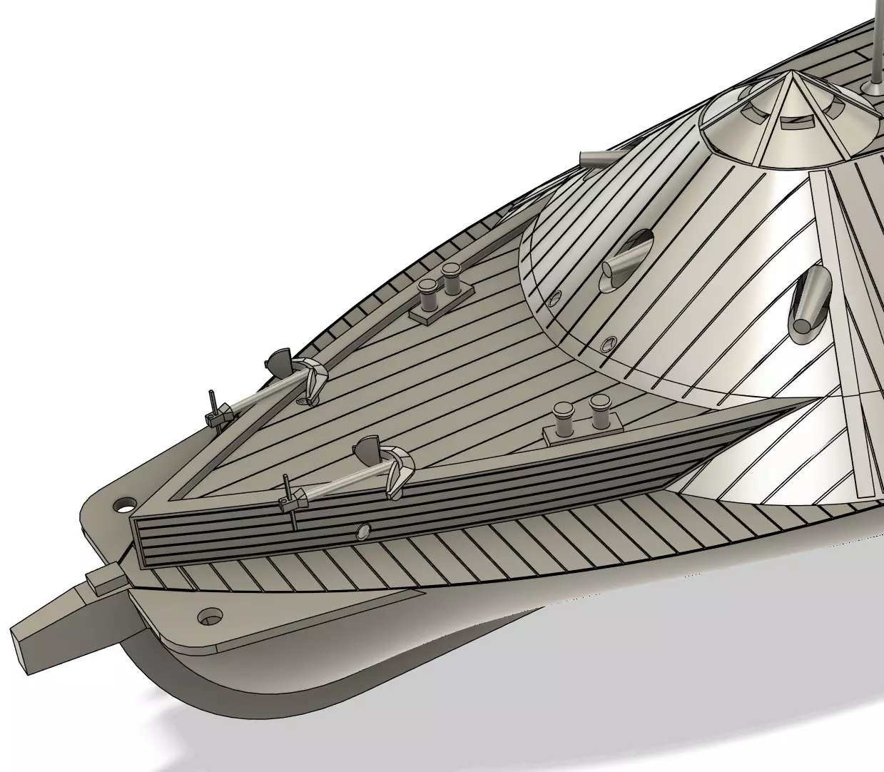 CSS Virginia RC Model 1-72 3D print model_5