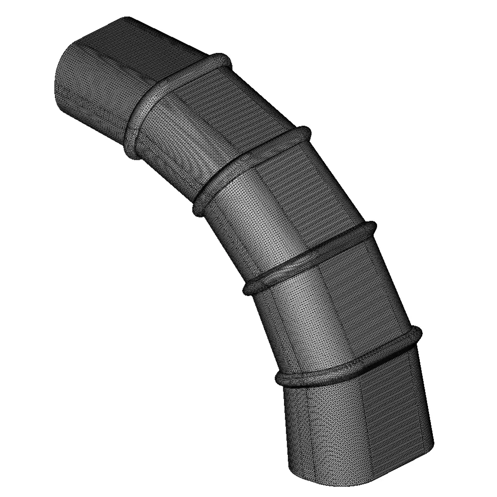 Rusty HVAC Oval Elbow Air Duct 3D model_4