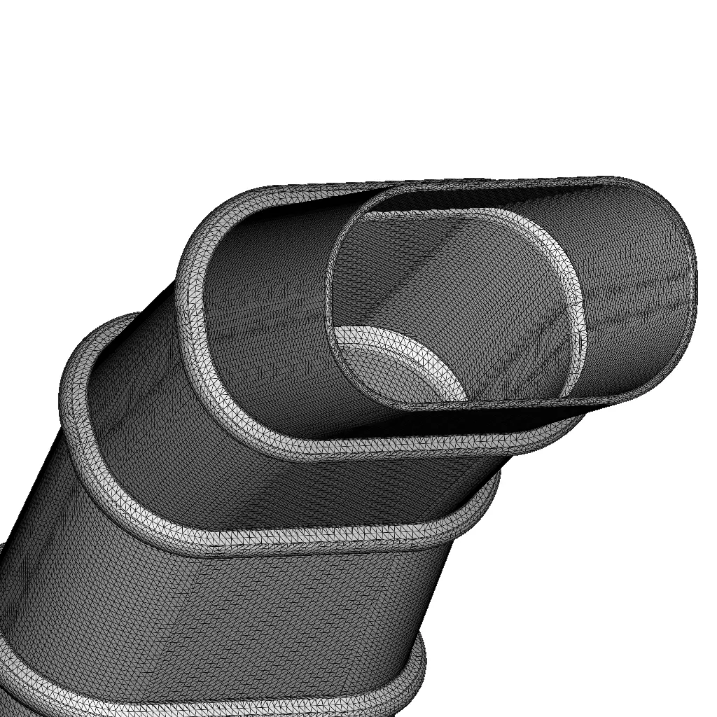 Rusty HVAC Oval Elbow Air Duct 3D model_6