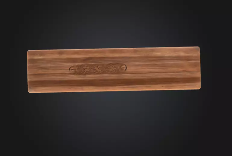 Medieval Sack Hanger Low-poly 3D model_6