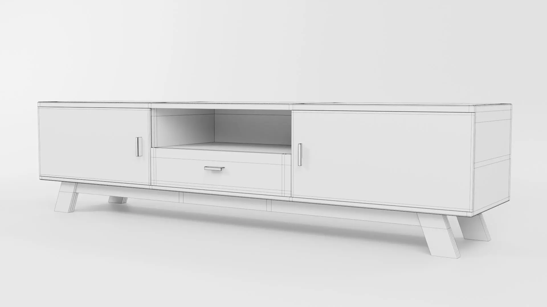 TV Rack CG75 3D model_5