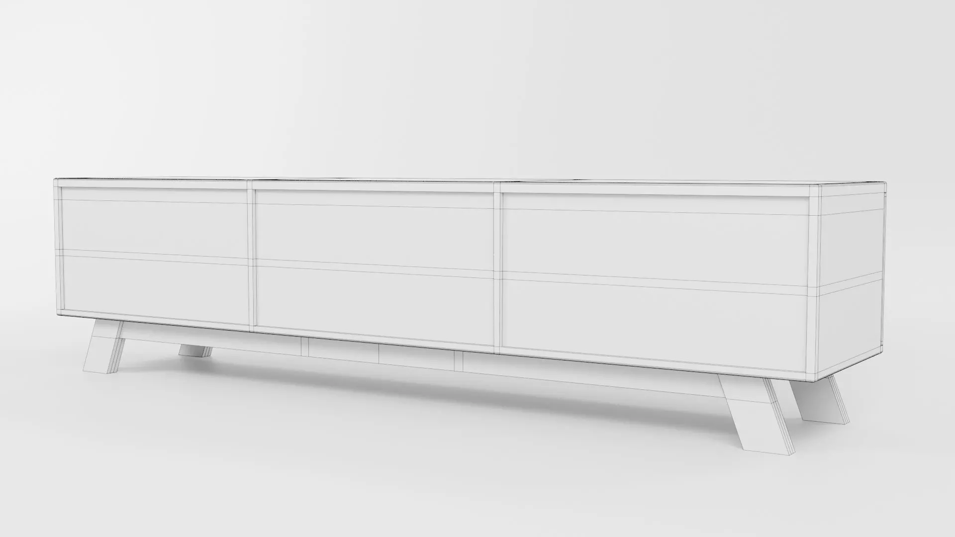 TV Rack CG75 3D model_6