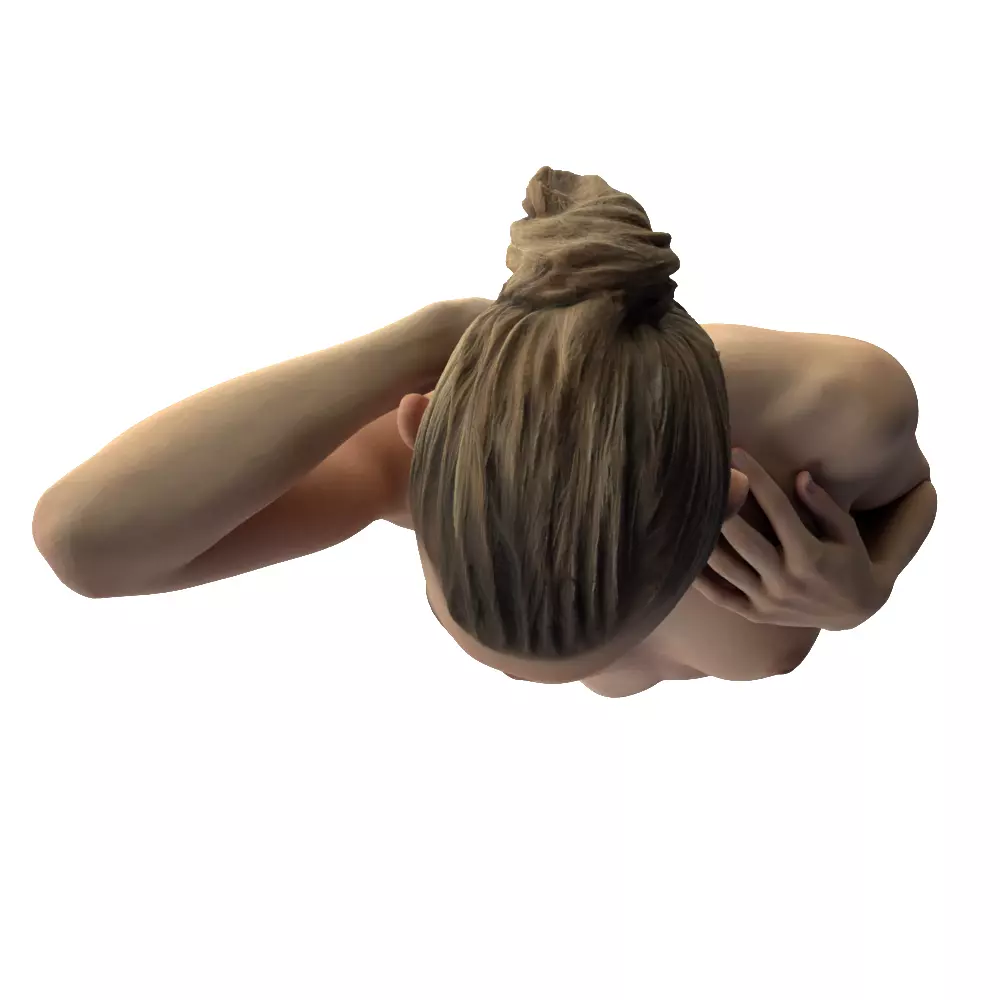 Female Figure Standing Pose 3D model_11