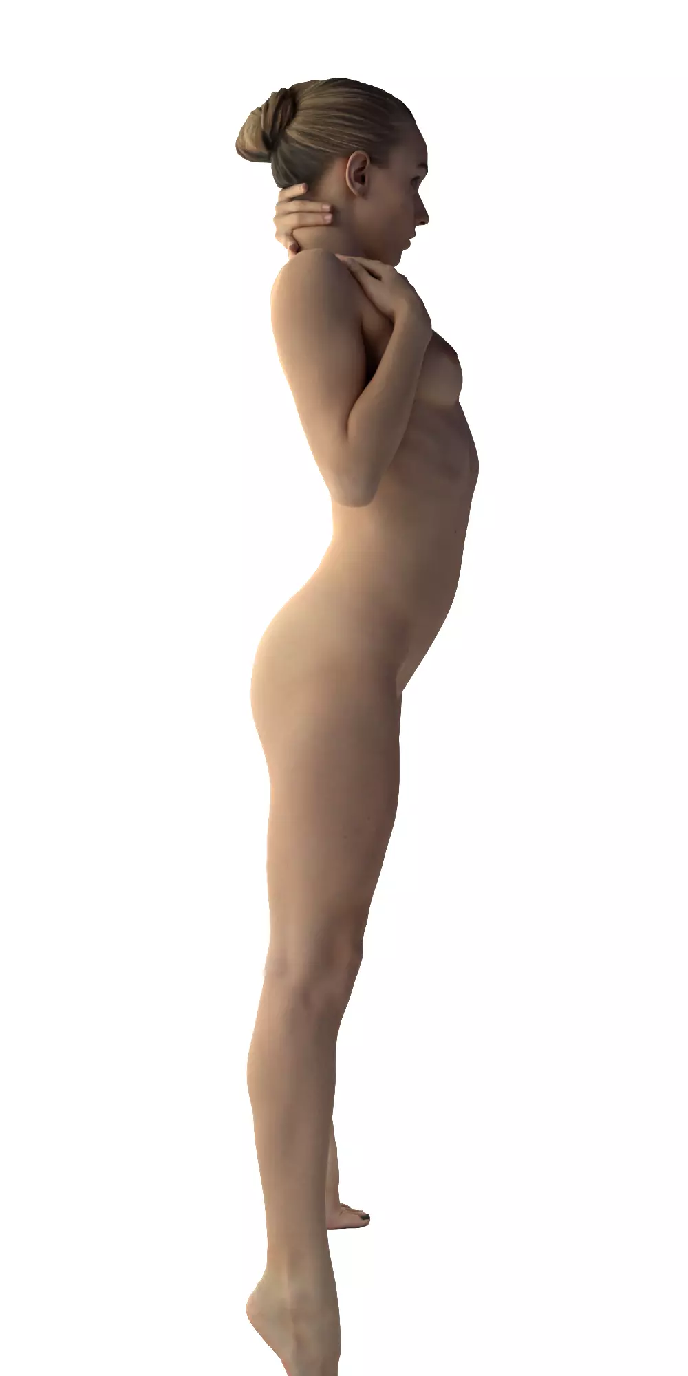 Female Figure Standing Pose 3D model_7