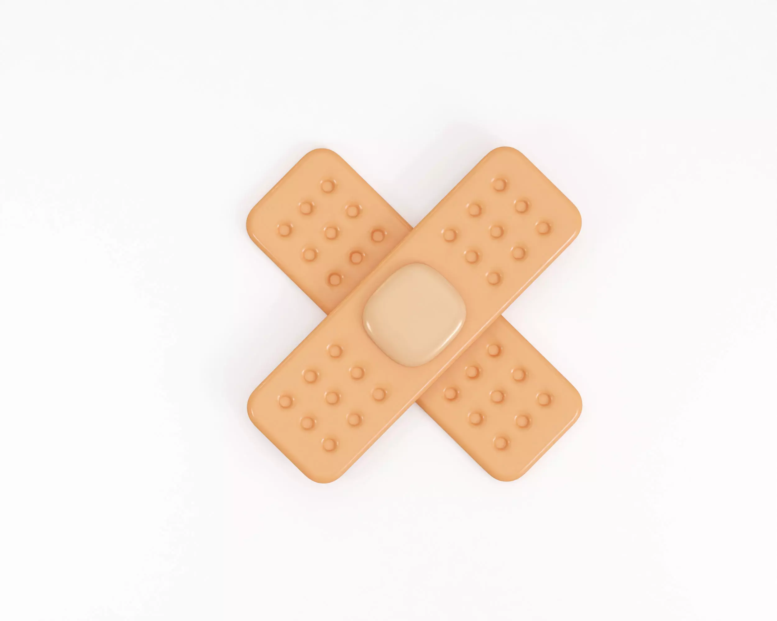 Cartoon Bandage Low-poly 3D model_2