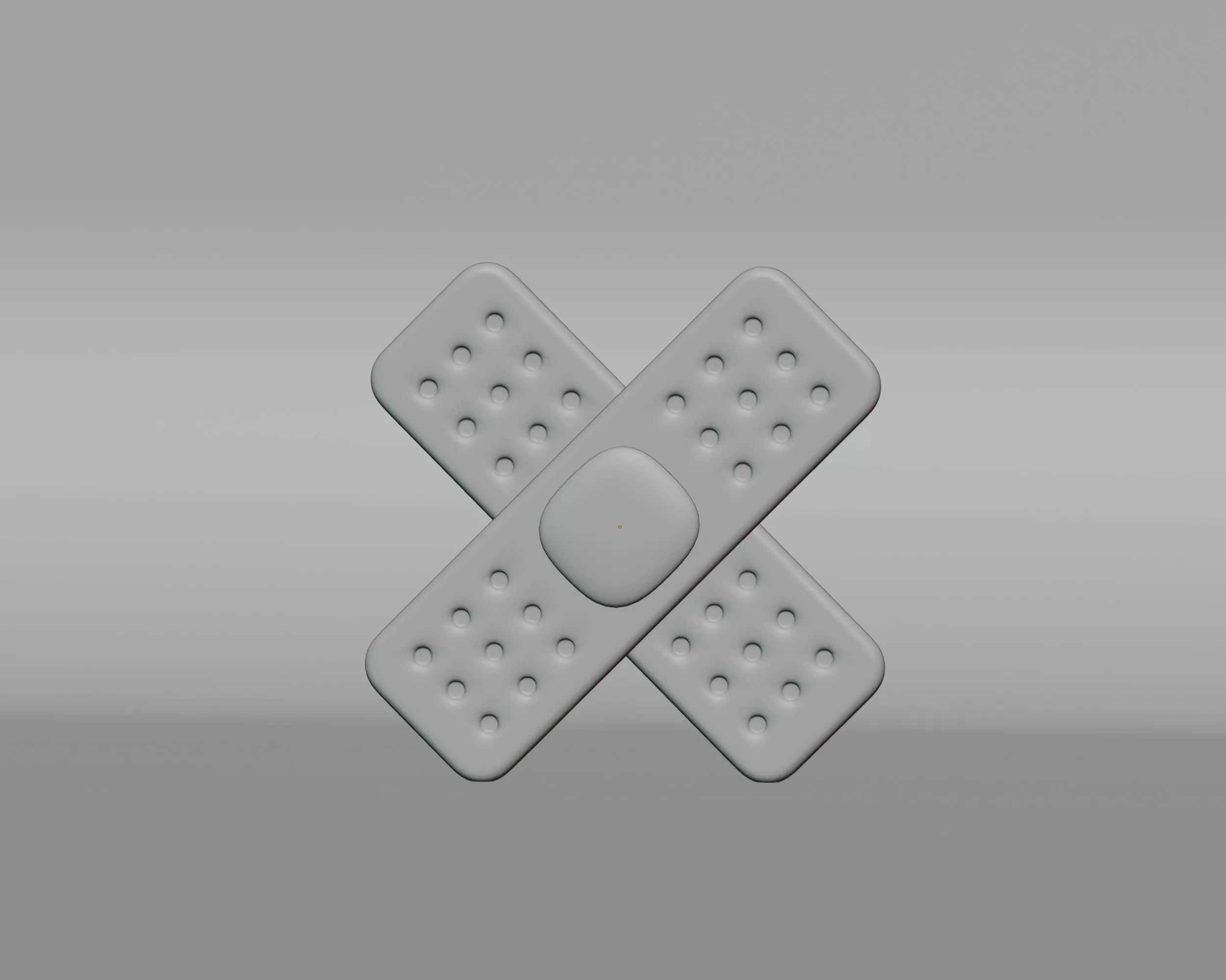 Cartoon Bandage Low-poly 3D model_3
