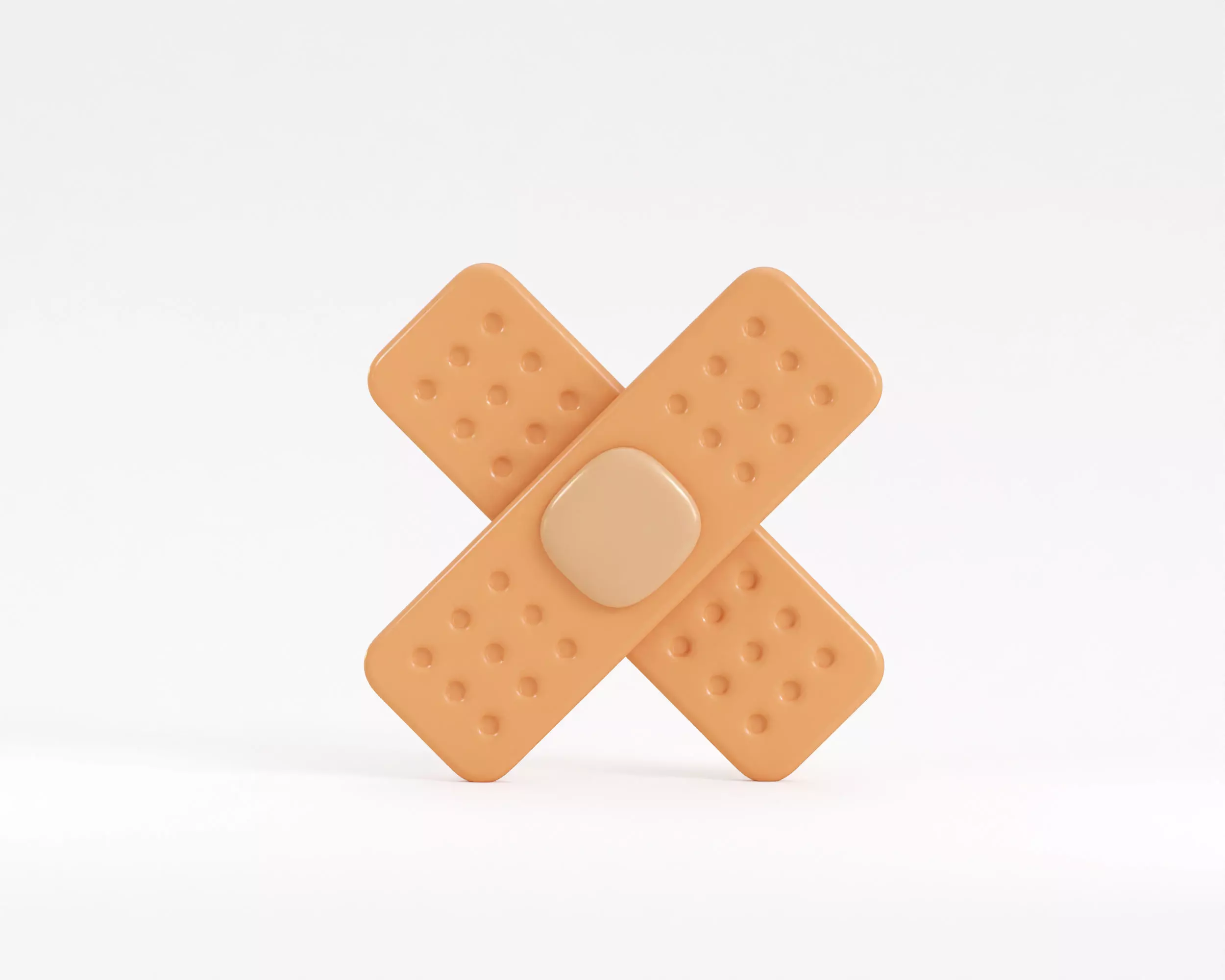 Cartoon Bandage Low-poly 3D model_0