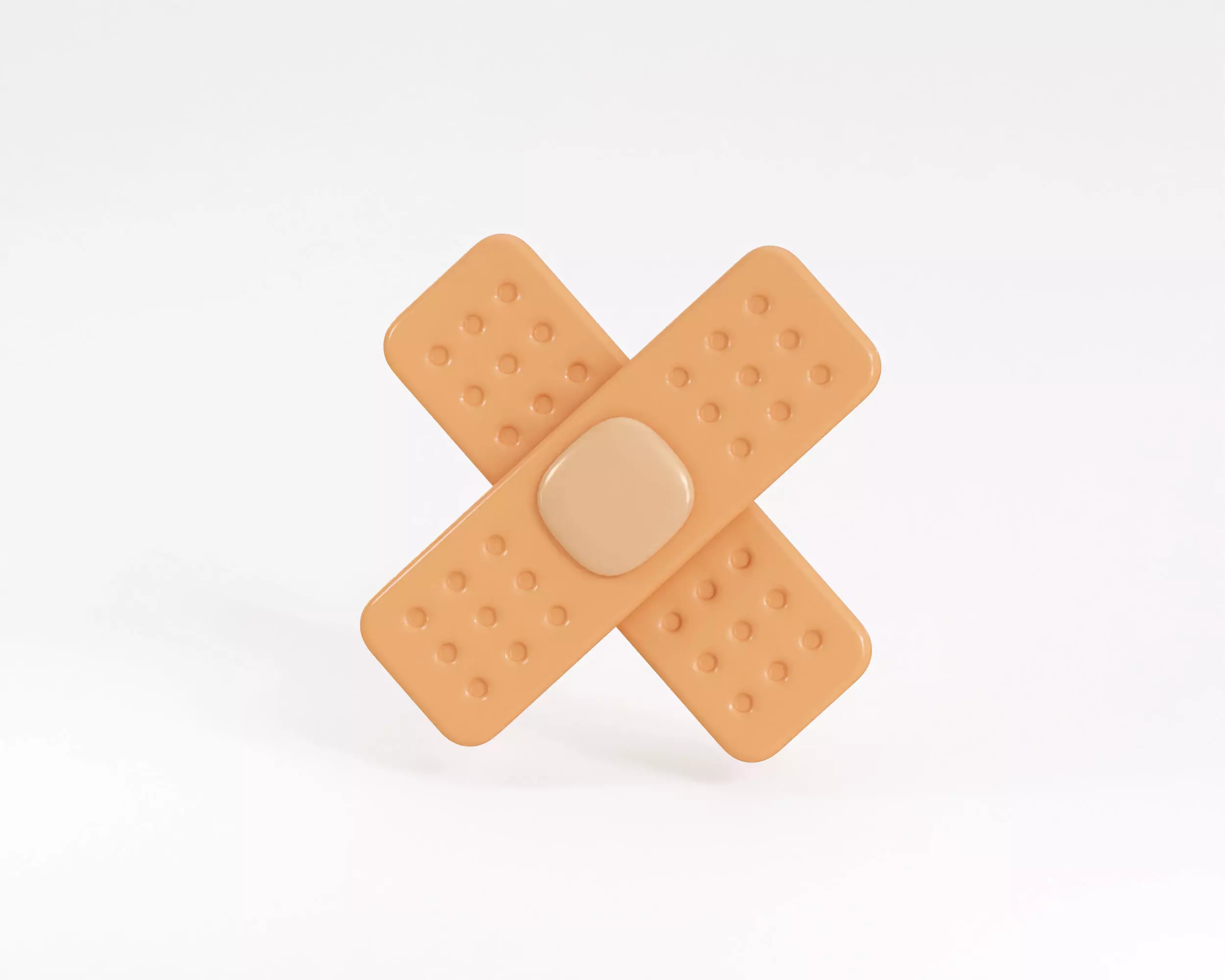 Cartoon Bandage Low-poly 3D model_5