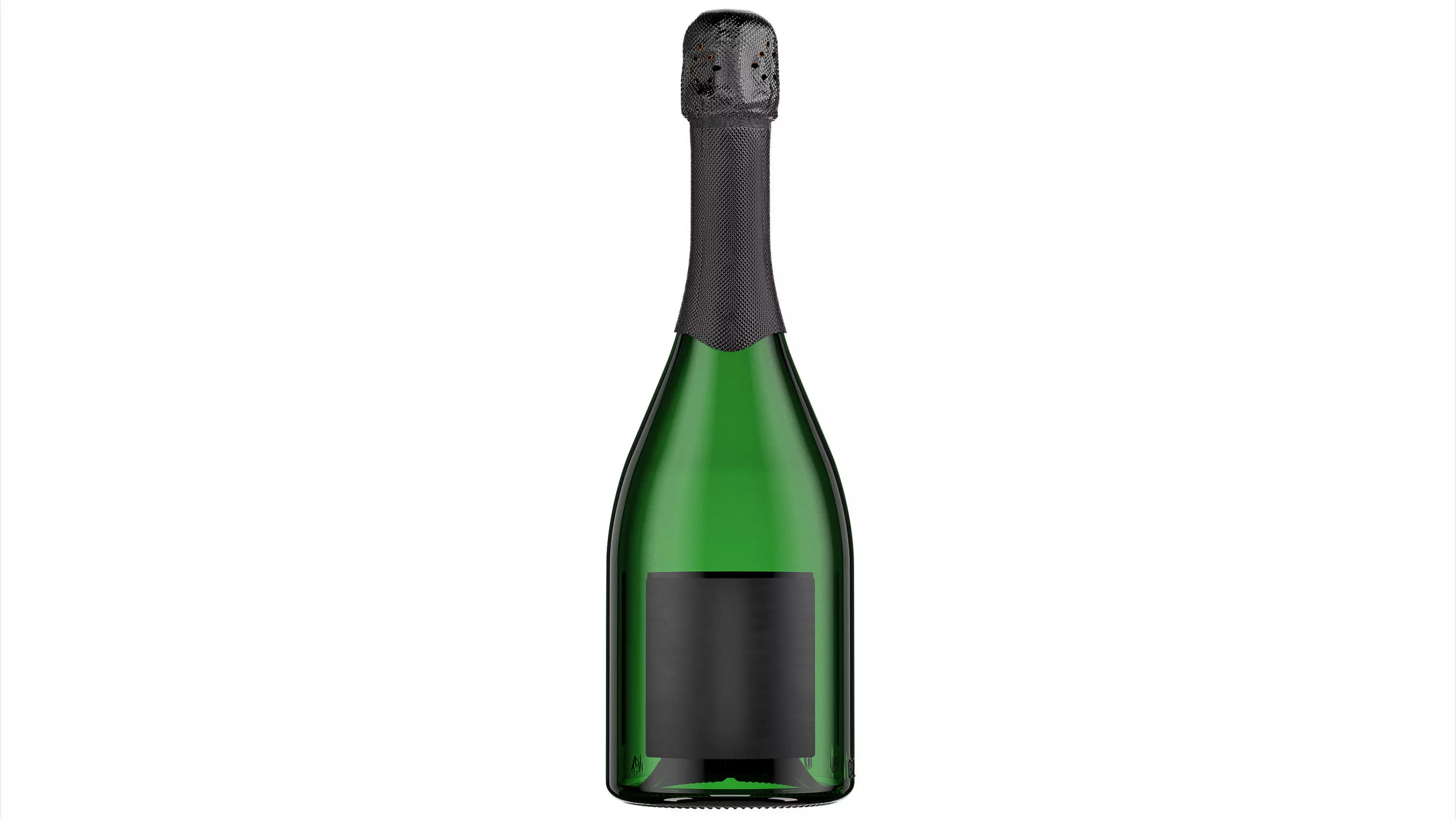 Champagne Bottle 3D model_4