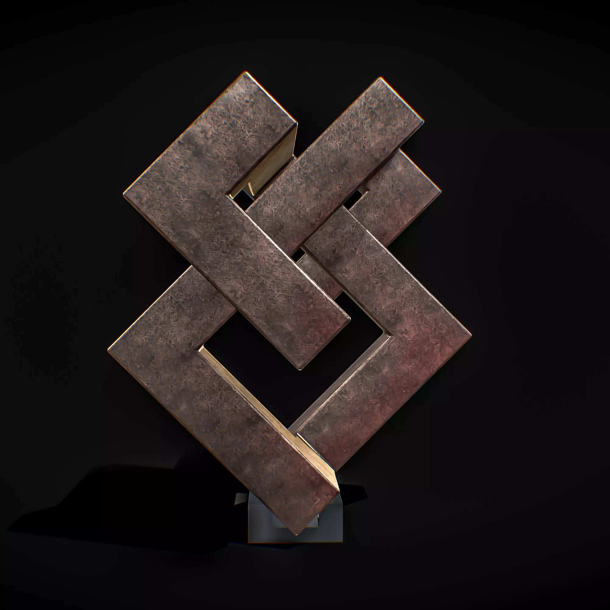 Endless Cube Low-poly 3D model_1