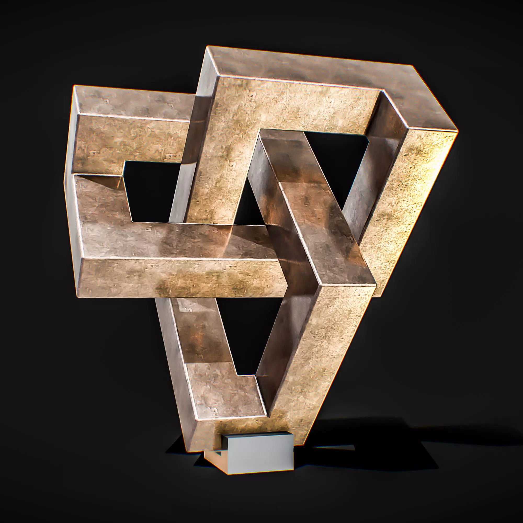 Endless Cube Low-poly 3D model_3