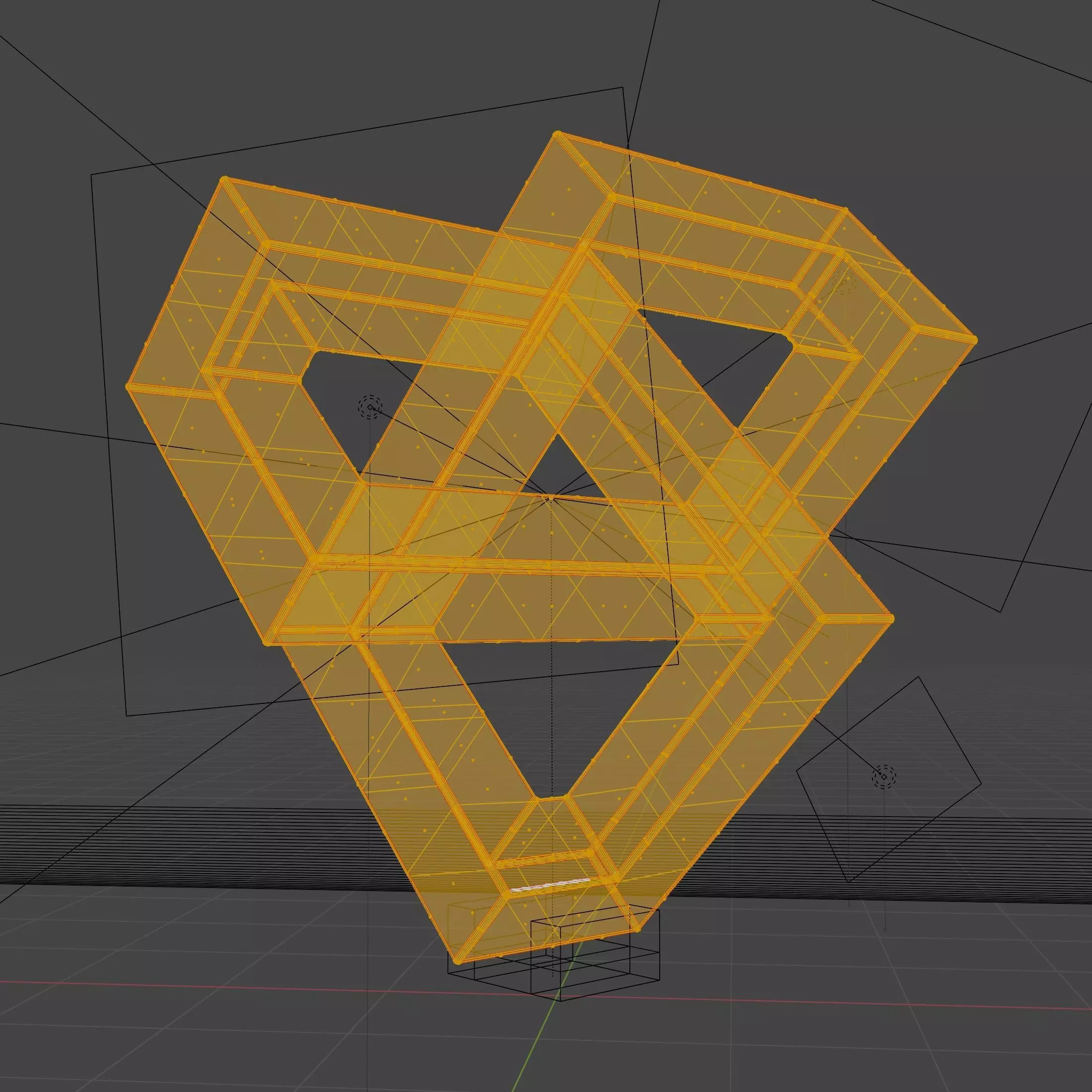 Endless Cube Low-poly 3D model_6