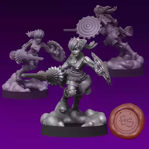 Valkyrie Alicia Melchiott - Valkyria Chronicles - 32mm Miniature