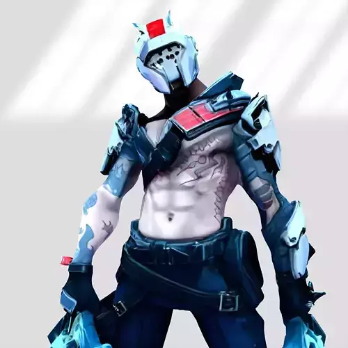 X-Lord skin from Fortnite 3D model