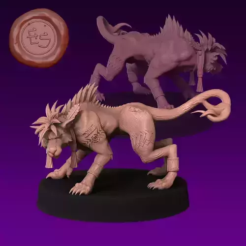 Red XIII - Final Fantasy VII - 32mm Miniature