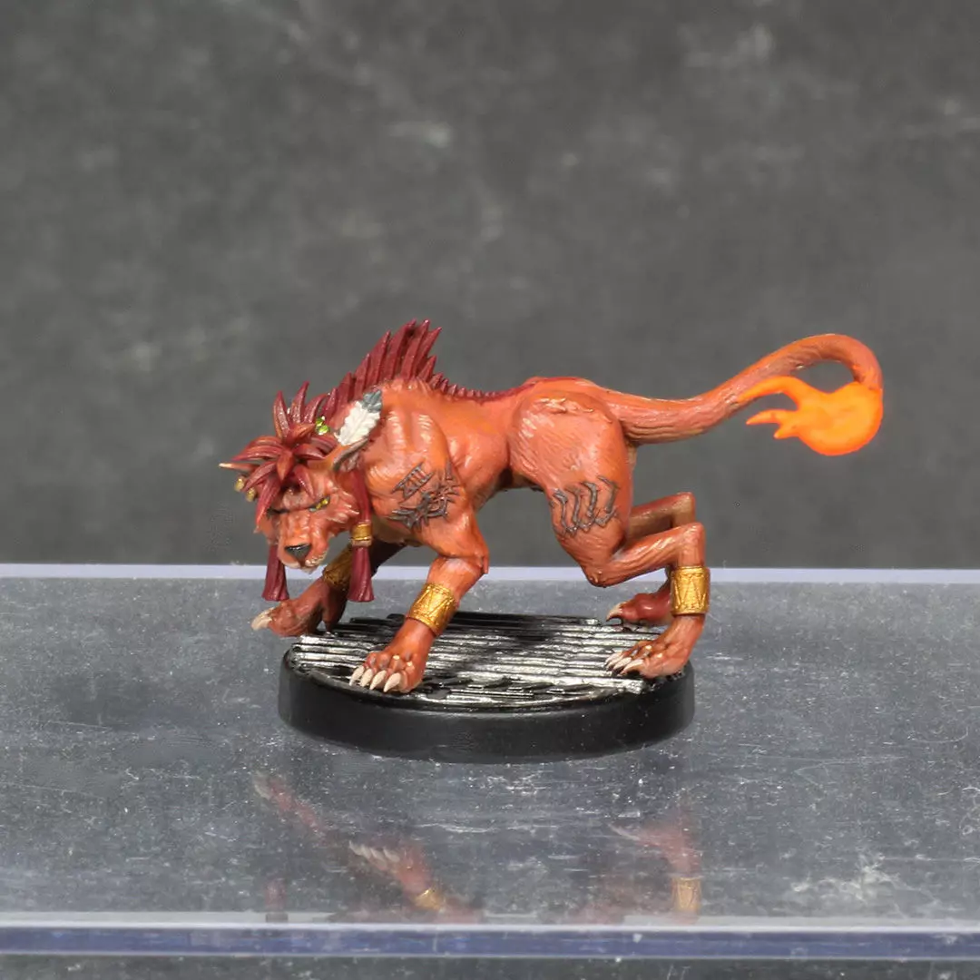 Red XIII - Final Fantasy VII - 32mm Miniature 3D print model_1