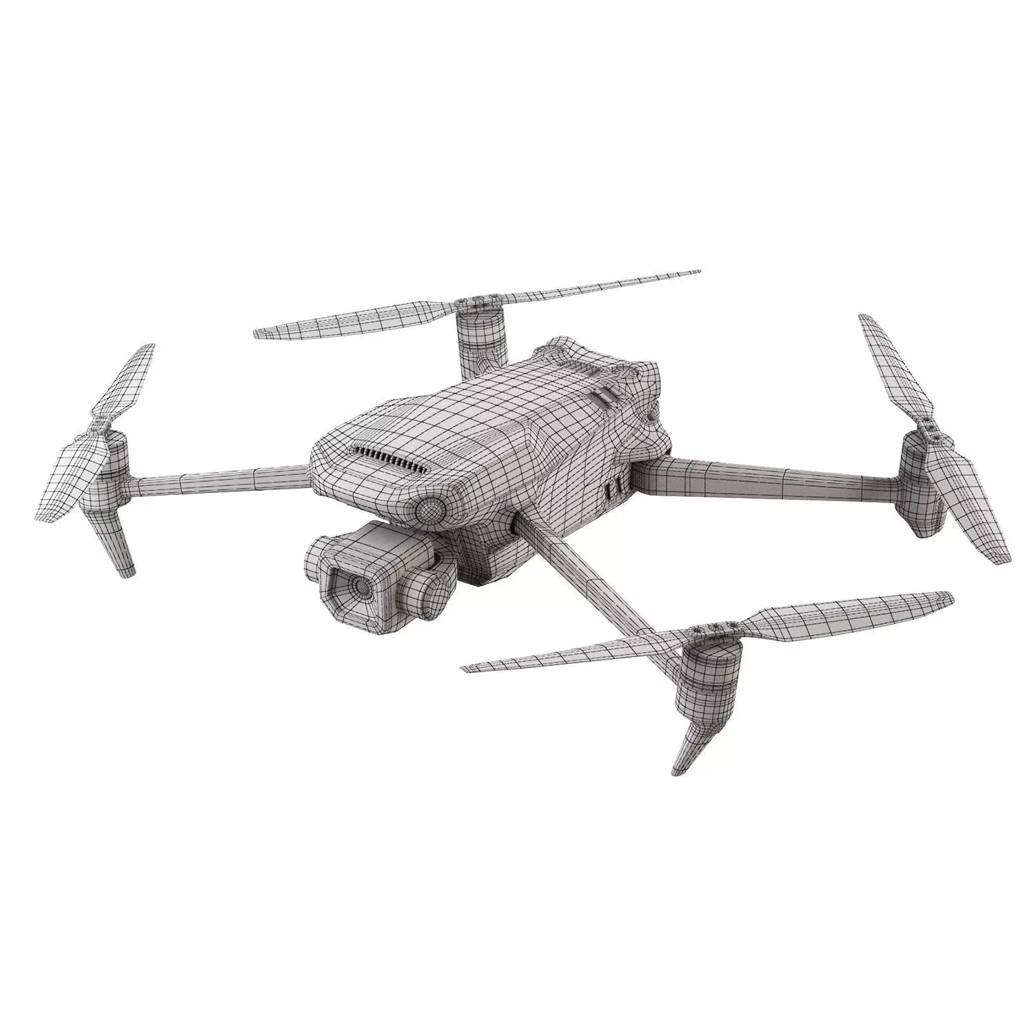 Quadcopter  DJI Mavic 3 Classic RC Low-poly 3D model_3