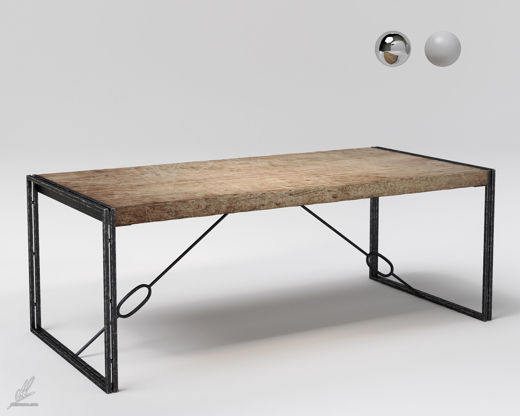 Sydney Table 3D model_1