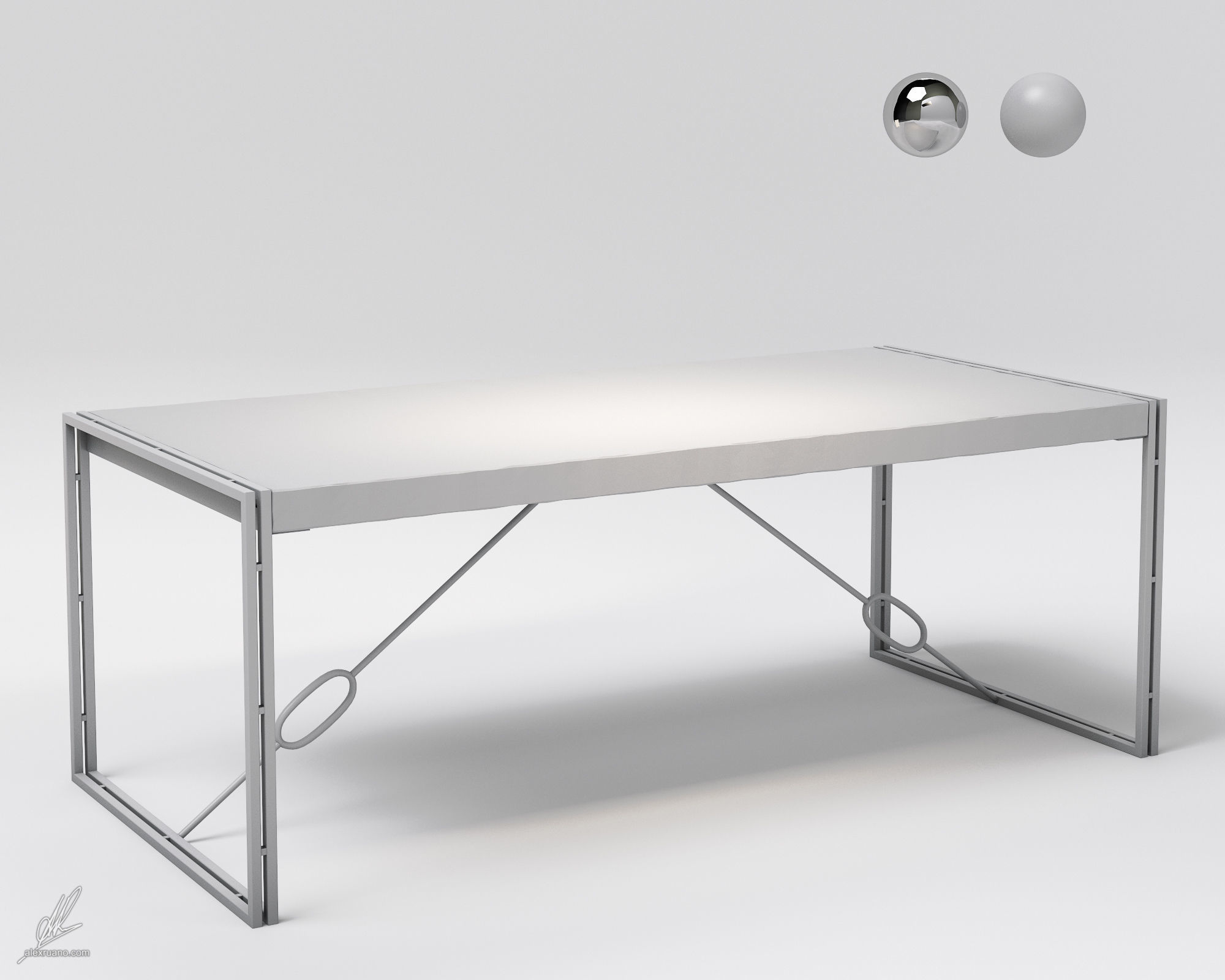 Sydney Table 3D model_2