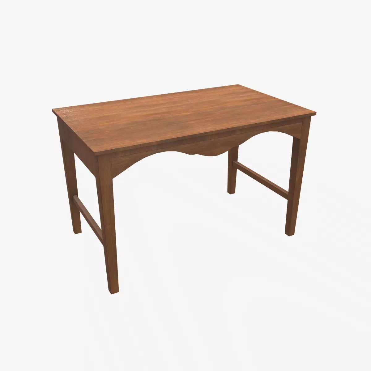 Simple Old wooden Table Low-poly PBR Free low-poly 3D model