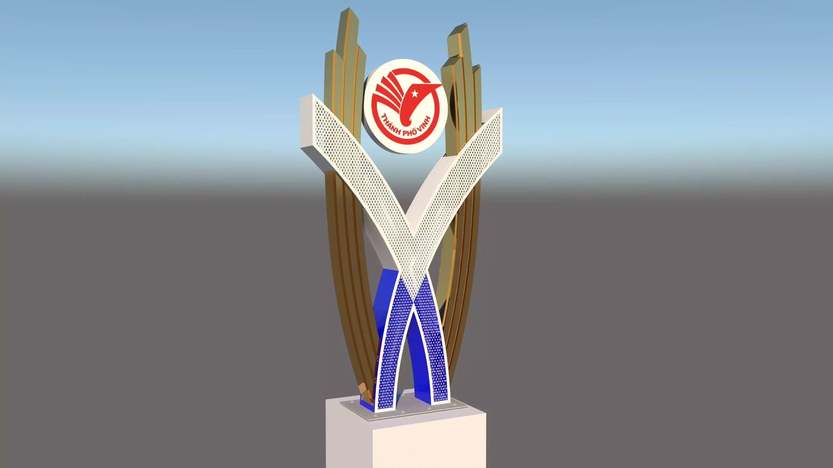 Decorative lamp 3D model_1