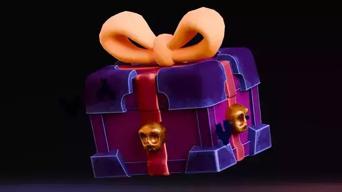 Stylized Halloween Props - Haunted  Low-poly 3D model
