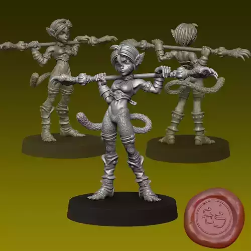 Katt - Breath of Fire II - 32mm Miniature