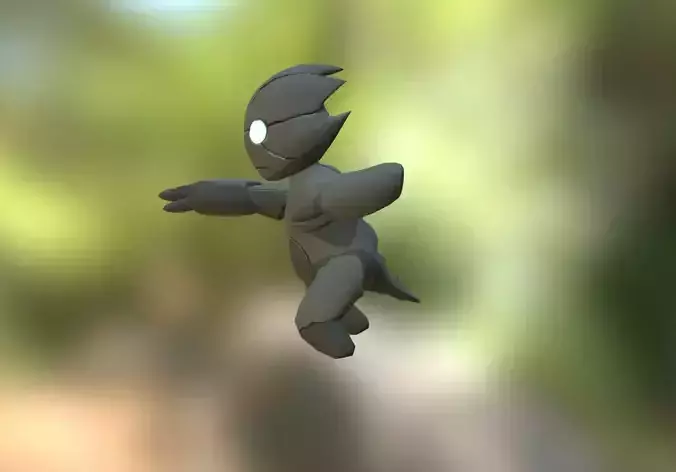 Rock Lizzard Low-poly 3D model