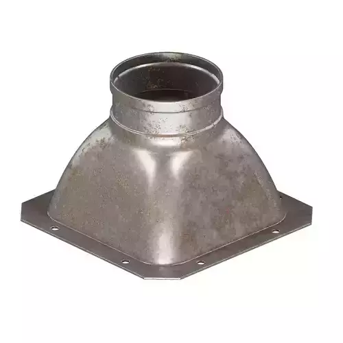 Rusty Industrial Air Duct 3D model