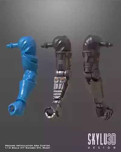 Savage Mechno Arm One12 Scale Custom STL