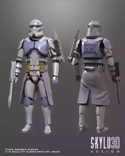 Clone Assassin One12 scale custom STL  3D print model