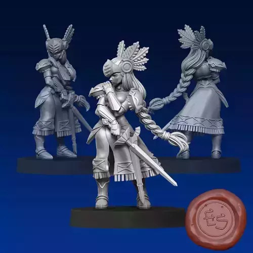 Lenneth - Valkyrie Profile - 32mm Miniature